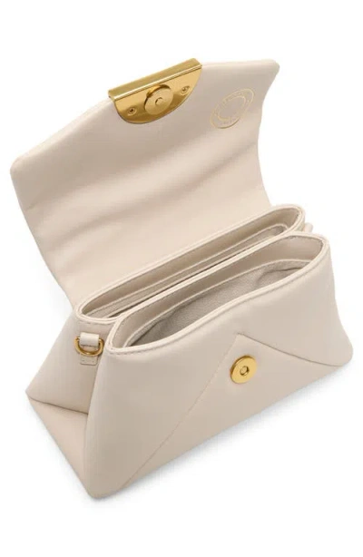 Ted Baker London Poppy Moon Leather Top Handle Bag In White