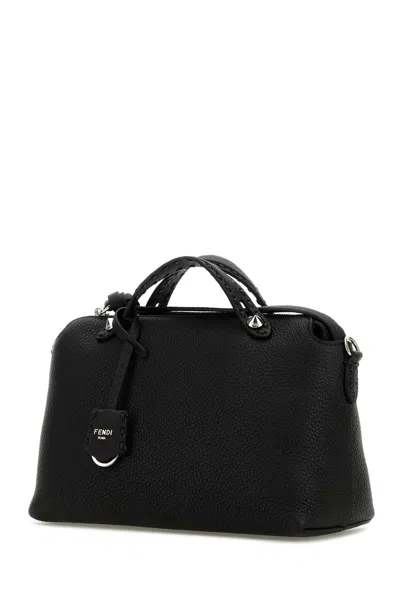Fendi Women Black Leather Medium By The Way Handbag In Black