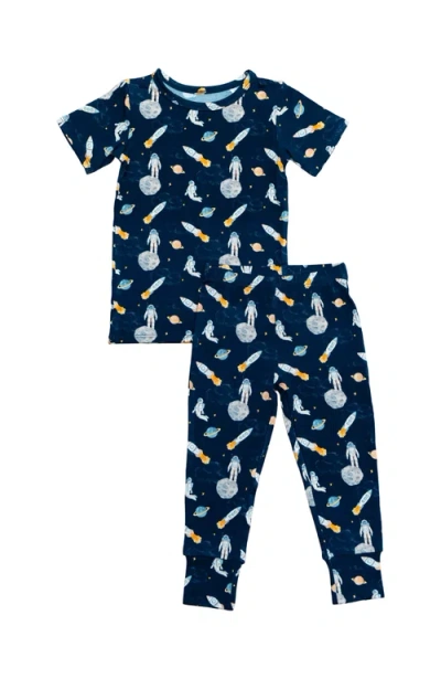 Laree + Co Samuel 2-piece Short Sleeve Set In Blue