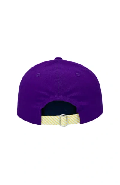 Bits & Bows Lsu Tigers Baseball Hat In Purple