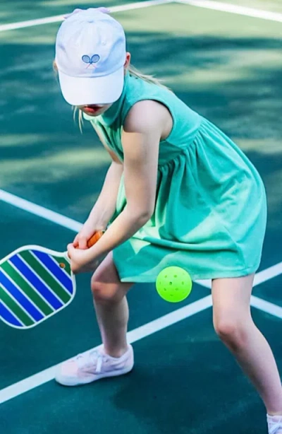 Bits & Bows Tennis Rackets Twill Bow Baseball Hat In White