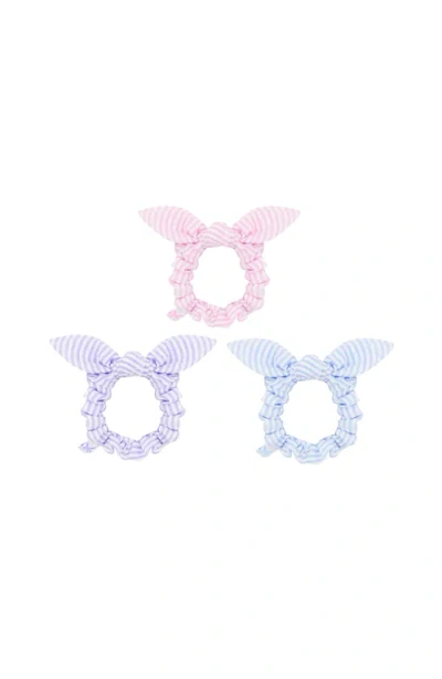Bits & Bows Seersucker Bow Scrunchie In Multi
