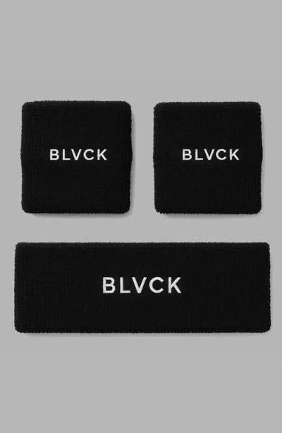 Blvck Sweatband Set In Black
