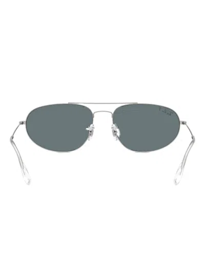 Ray Ban Explorer Iv Pilot-frame Double-bridge Sunglasses In Silver