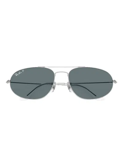 Ray Ban Explorer Iv Pilot-frame Double-bridge Sunglasses In Silver