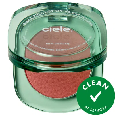 Ciele Flush & Protect Spf 45+ Powder Blush Ruddy 0.13 Oz/3.8 G