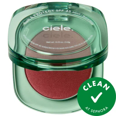 Ciele Flush & Protect Spf 45+ Powder Blush Blaze 0.13 Oz/3.8 G In Orange
