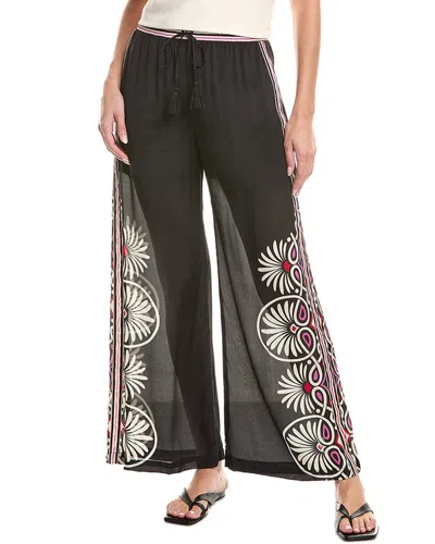 Johnny Was Valerie Easy Silk-blend Pant In Black