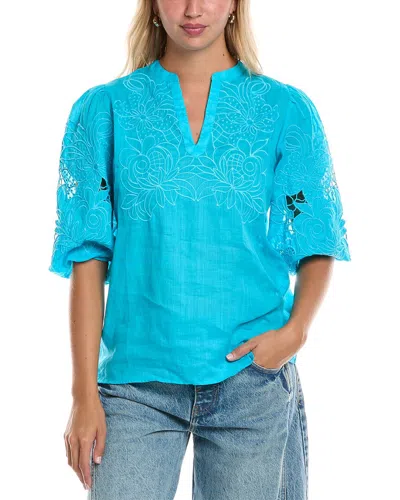 Johnny Was Sadie Blouse In Blue