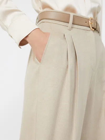 Max Mara Studio Entrata Trouser Beige In Neutral