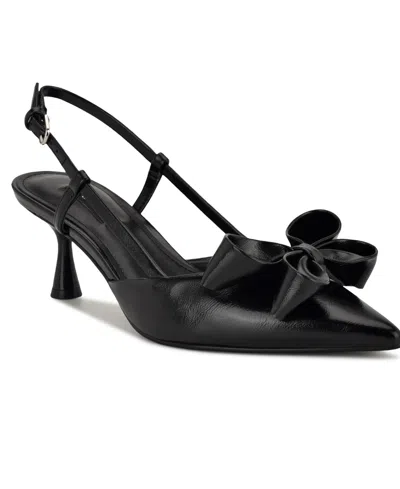 Nine West Women's Raska Pointy Toe Slingback Dress Pumps In Black