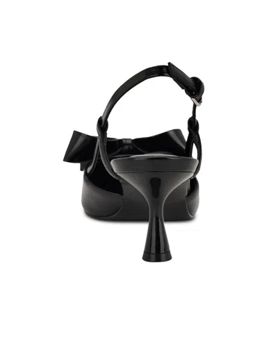 Nine West Women's Raska Pointy Toe Slingback Dress Pumps In Black