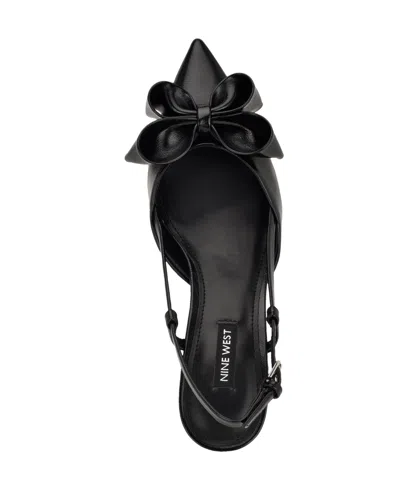 Nine West Women's Raska Pointy Toe Slingback Dress Pumps In Black