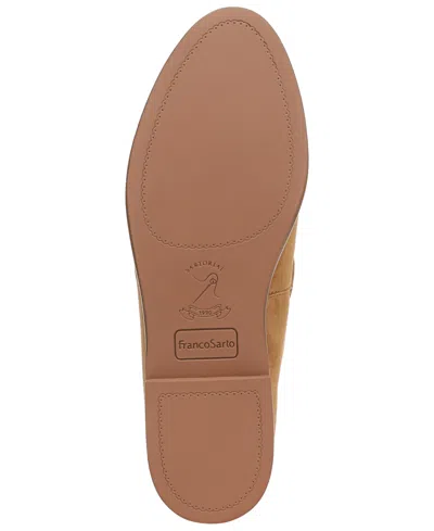 Franco Sarto Women's Hartlie Round Toe Low Profile Tassel Loafers In Brown