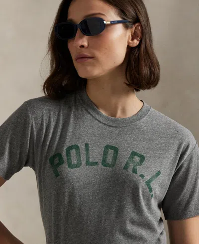 Polo Ralph Lauren Logo T-shirt In Gray