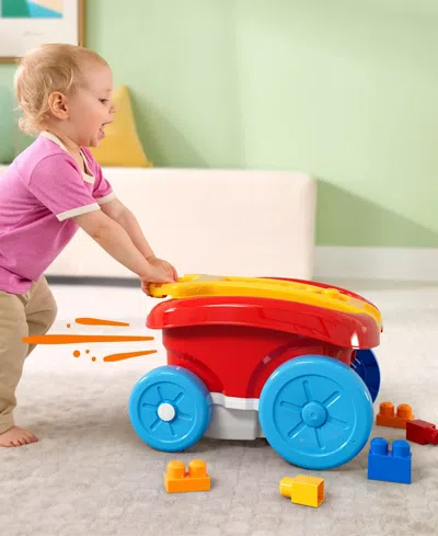 Mega Bloks First Builders Block Scooping Wagon, 21 Pieces In Multi
