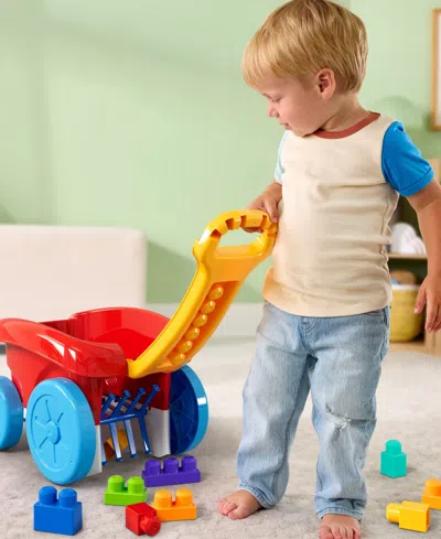 Mega Bloks First Builders Block Scooping Wagon, 21 Pieces In Multi