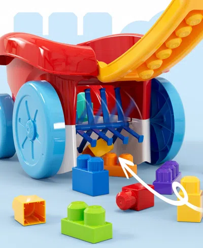 Mega Bloks First Builders Block Scooping Wagon, 21 Pieces In Multi