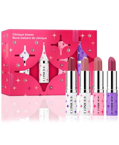 Clinique 4-pc.  Kisses: Hydrating Longwear Lipstick Gift Set In Multi