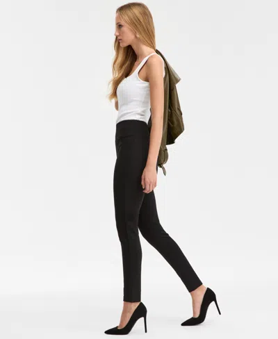 Inc International Concepts Women's High-rise Ponte-knit Leggings, Macy's Exclusive In Black
