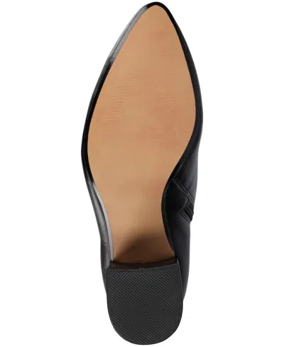 Journee Collection Wide Width Wide Calf Womens Ameylia Tru Comfort Foam Covered Block Heel Pointed Toe Boots In Black