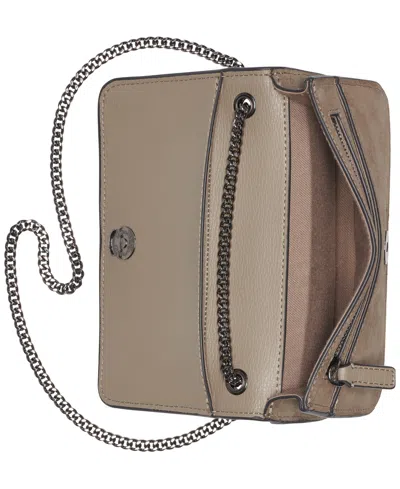 Karl Lagerfeld Kosette Mini Leather Shoulder Bag In Brown