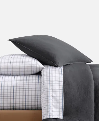 Tommy Hilfiger Solid Microfiber 5-pc. Comforter Set, Twin/twin Xl In Gray