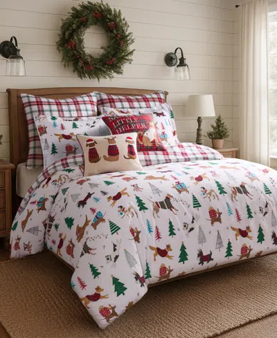 Levtex Home Jingle Paws Reversible 3-pc. Duvet Cover Set, King In Multi