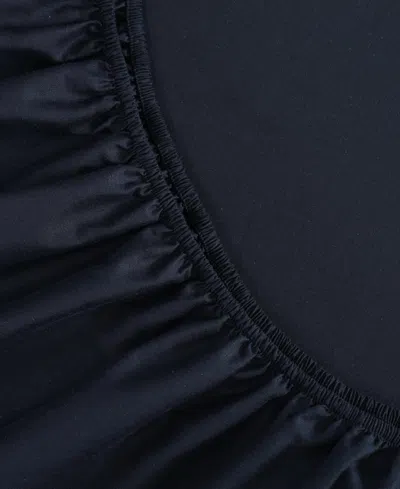 Tommy Hilfiger Performance Cooling Solid 180-thread Count Cotton 4-pc. Sheet Set, King In Blue