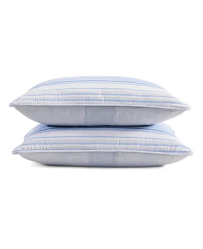 Tommy Hilfiger 136 Thread Count Bold Stripe Textured Cotton Printed Quilt Set