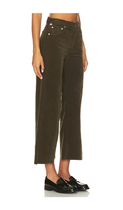 Citizen Of Humanity Lyra Cotton Corduroy Wide-leg Pants In Brown