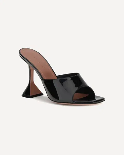 Amina Muaddi Patent-leather Lupita Sandals In Black
