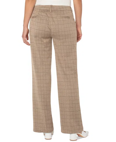 Liverpool Los Angeles Kelsey Wide Leg Pants In Brown