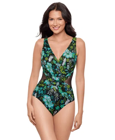 Miraclesuit Women's Florica Crossover One-piece Swimsuit In Multi