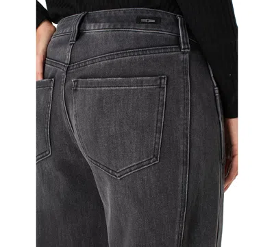 Liverpool Los Angeles The Barrel Mid Rise Cropped Barrel Leg Jeans In Ackelson In Black