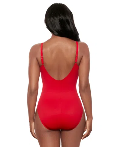 Miraclesuit Razzle Dazzle Antheia One Piece Swimsuit In Red