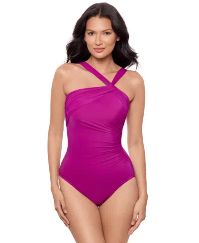 Miraclesuit ® Rock Solid Europa One-piece Swimsuit In Purple