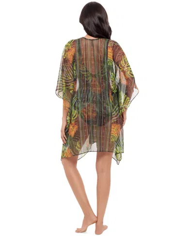 Miraclesuit ® Sunset Islet Metallic Chiffon Cover-up Caftan In Multi
