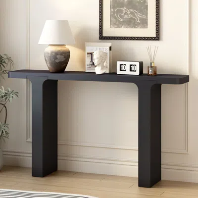 Streamdale Furniture Streamdale Elegant Acacia Veneer Entryway Table,suitable For Entryway, Hallway, Living Room, Foyer, 