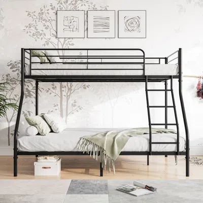 Streamdale Furniture Streamdale Twin-over-full Metal Bunk Bed With Enhanced Guardrails