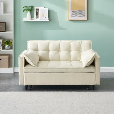 Streamdale Furniture Streamdale Breathable Modular Sofa Bed With Metal Legs