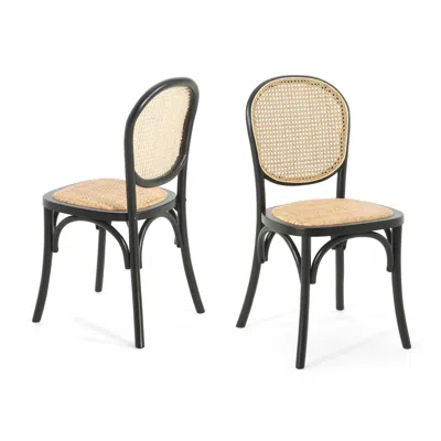 Streamdale Furniture Streamdale Rattan Dining Chairs (set Of 2) - Vintage Style, No Assembly