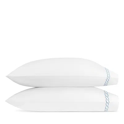 Matouk Classic Chain King Pillow Case, Pair In White