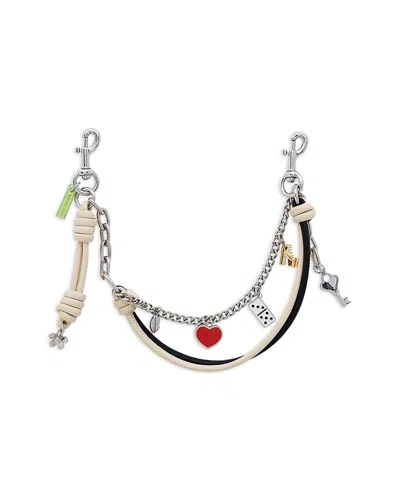 Marc Jacobs The Mini Icon Chain Bag Charm In Silver