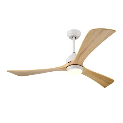 Streamdale Furniture Streamdale 52" Ceiling Fan With Remote Control, 6 Speeds (white/natural)