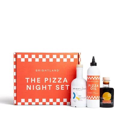 Brightland Pizza Night Set In Orange
