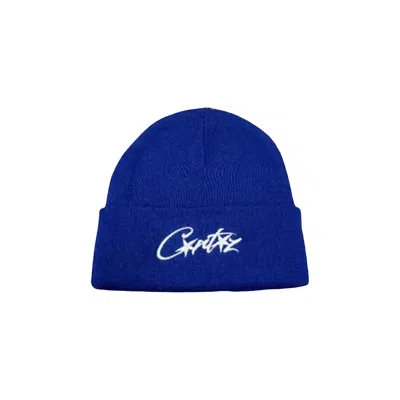 Pre-owned Corteiz Allstarz Folded Beanie 'blue' | Men's Size Onesize