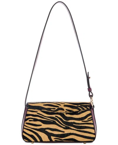 Guess Domitilla Small Flap Shoulder Bag In Brown