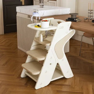 Streamdale Furniture Streamdale Adjustable Height High Chair With 5-point Harness & Tray