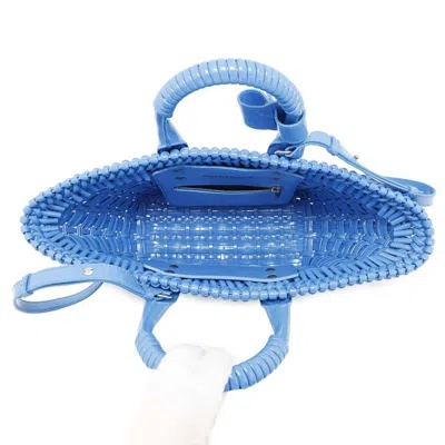 Pre-owned Balenciaga Blue Patent Leather Basket Handbag Shoulder Bag ()